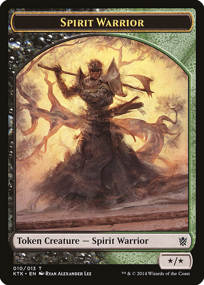 Spirit Warrior Token [Khans of Tarkir Tokens] | Silver Goblin