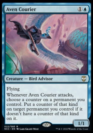 Aven Courier (Promo Pack) [Streets of New Capenna Commander Promos] | Silver Goblin