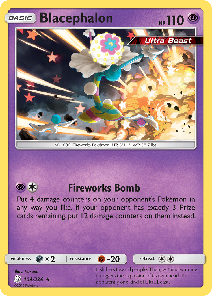 Blacephalon (104/236) [Sun & Moon: Cosmic Eclipse] | Silver Goblin