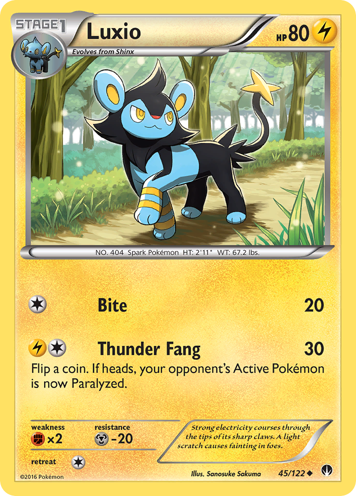 Luxio (45/122) [XY: BREAKpoint] | Silver Goblin