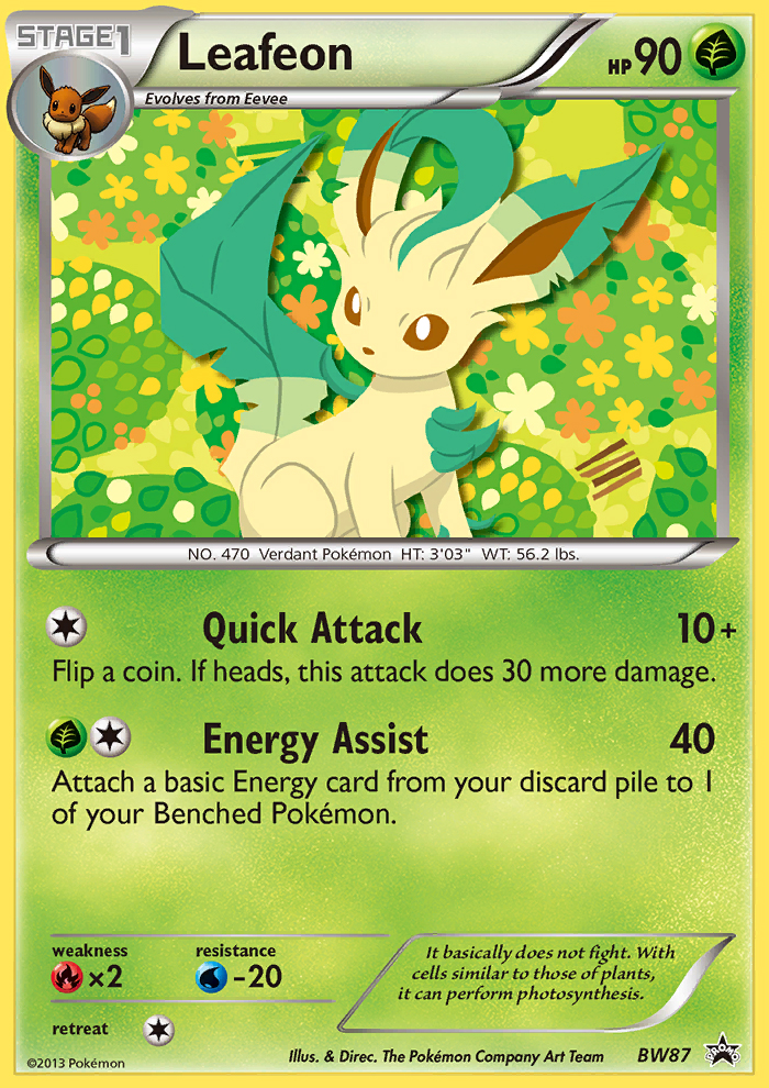 Leafeon (BW87) [Black & White: Black Star Promos] | Silver Goblin