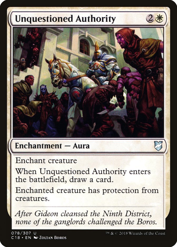Unquestioned Authority [Commander 2018] | Silver Goblin