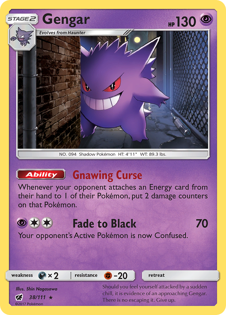 Gengar (38/111) [Sun & Moon: Crimson Invasion] | Silver Goblin