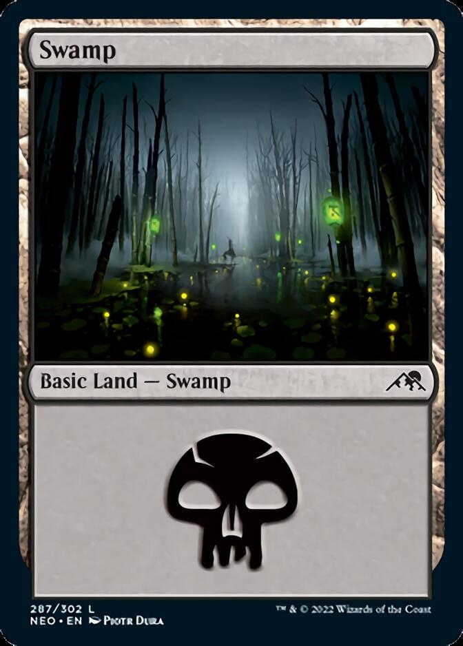Swamp (287) [Kamigawa: Neon Dynasty] | Silver Goblin