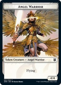Angel Warrior // Copy Double-Sided Token [Zendikar Rising Tokens] | Silver Goblin