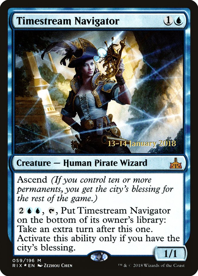 Timestream Navigator [Rivals of Ixalan Prerelease Promos] | Silver Goblin