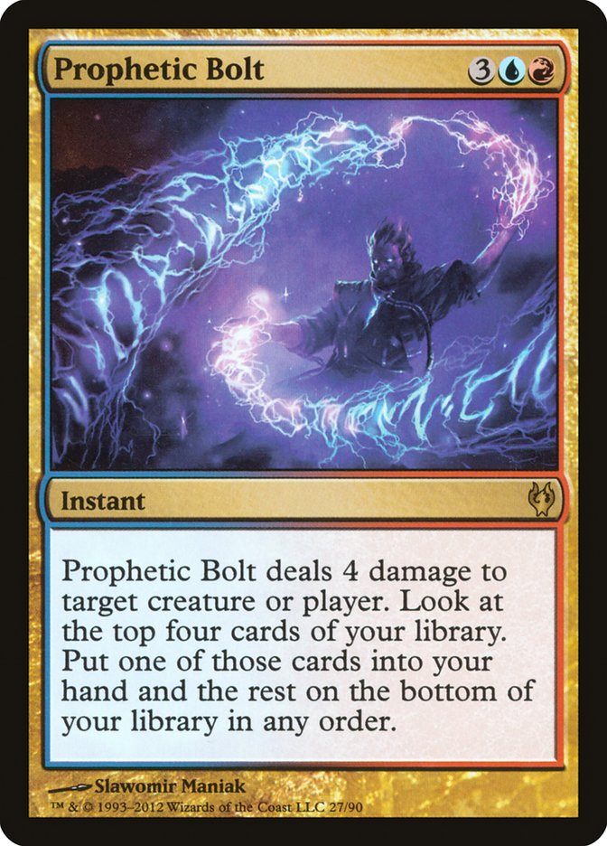 Prophetic Bolt [Duel Decks: Izzet vs. Golgari] | Silver Goblin