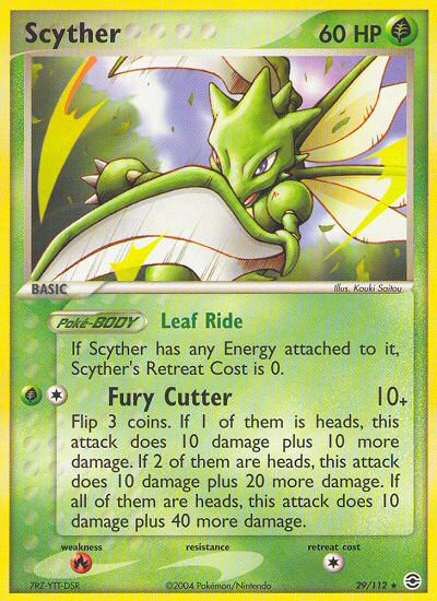 Scyther (29/112) [EX: FireRed & LeafGreen] | Silver Goblin