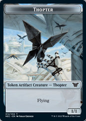 Thopter // Spirit (002) Double-Sided Token [Kamigawa: Neon Dynasty Commander Tokens] | Silver Goblin