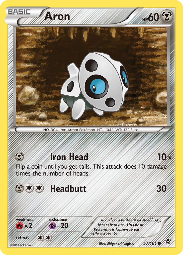 Aron (57/101) [Black & White: Plasma Blast] | Silver Goblin