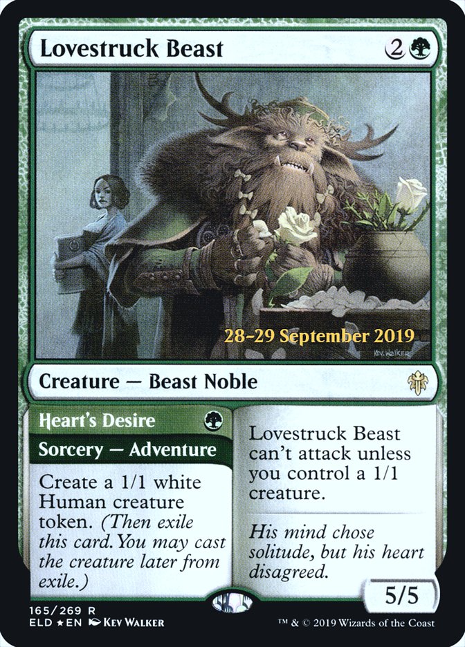 Lovestruck Beast // Heart's Desire [Throne of Eldraine Prerelease Promos] | Silver Goblin