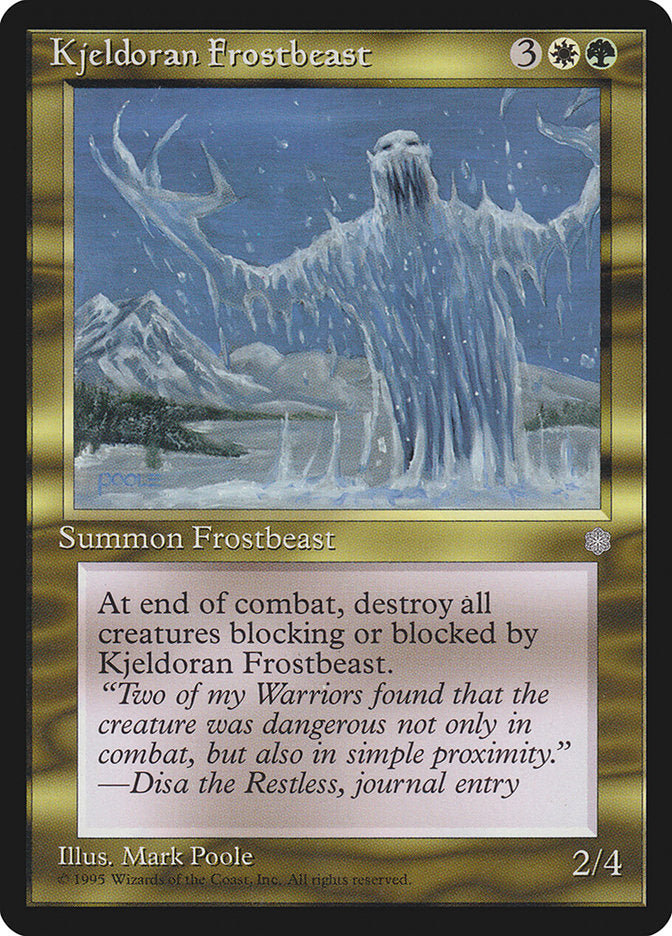 Kjeldoran Frostbeast [Ice Age] | Silver Goblin
