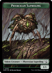 First Mate Ragavan // Phyrexian Saproling Double-Sided Token [March of the Machine Tokens] | Silver Goblin