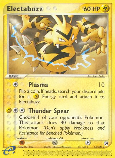 Electabuzz (35/100) [EX: Sandstorm] | Silver Goblin