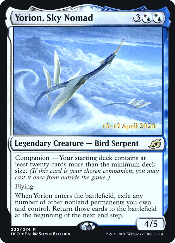 Yorion, Sky Nomad [Ikoria: Lair of Behemoths Prerelease Promos] | Silver Goblin
