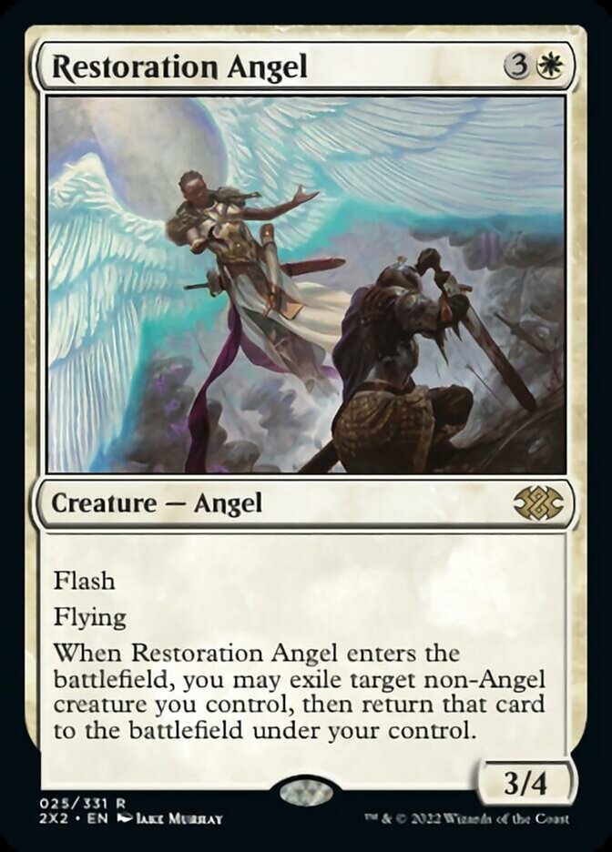 Restoration Angel [Double Masters 2022] | Silver Goblin
