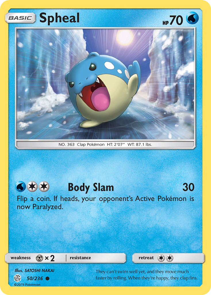 Spheal (50/236) [Sun & Moon: Cosmic Eclipse] | Silver Goblin