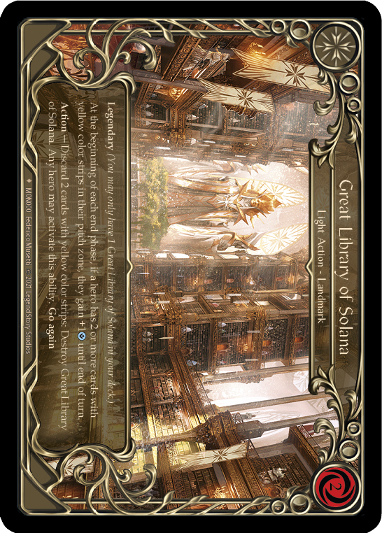 Great Library of Solana [MON000-CF] (Monarch)  1st Edition Cold Foil | Silver Goblin