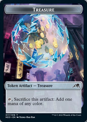 Spirit (002) // Treasure Double-Sided Token [Kamigawa: Neon Dynasty Tokens] | Silver Goblin
