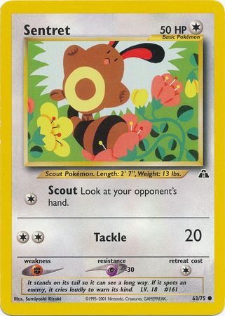 Sentret (63/75) [Neo Discovery Unlimited] | Silver Goblin