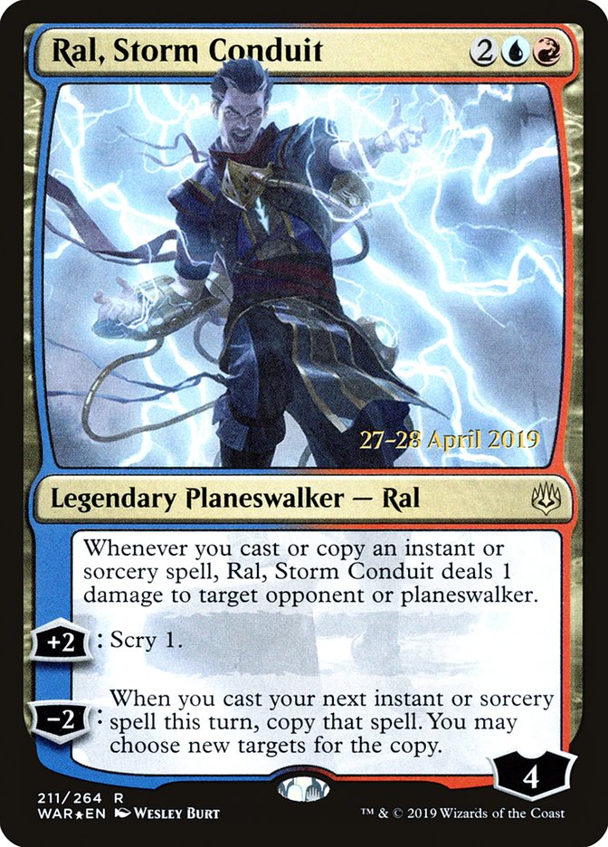 Ral, Storm Conduit [War of the Spark Prerelease Promos] | Silver Goblin