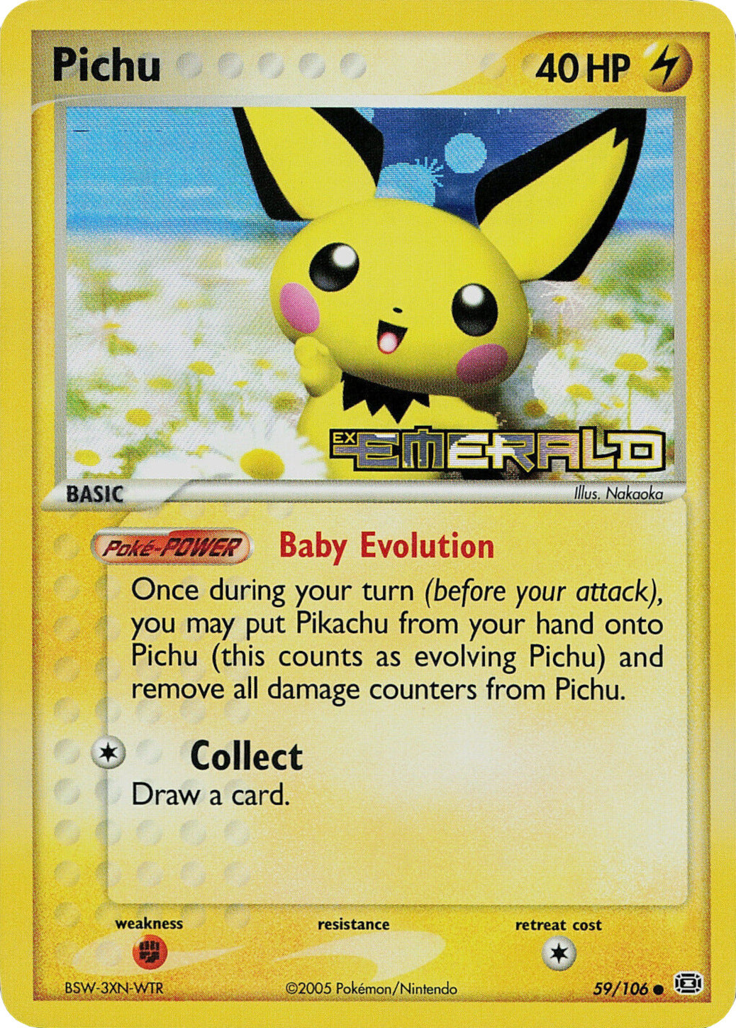 Pichu (59/106) (Stamped) [EX: Emerald] | Silver Goblin