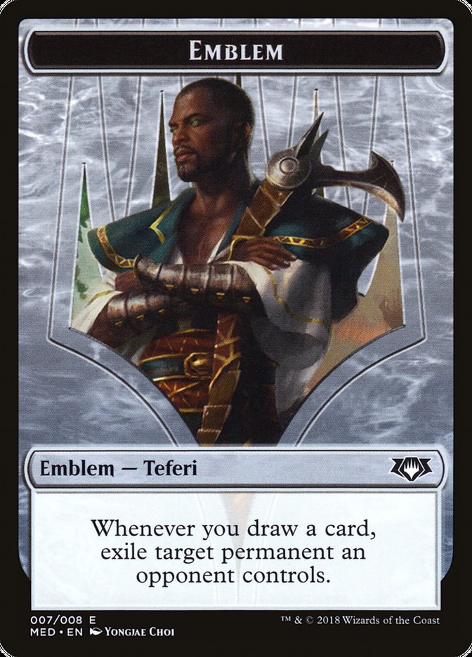 Teferi, Hero of Dominaria Emblem [Mythic Edition Tokens] | Silver Goblin