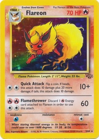 Flareon (3/64) [Jungle Unlimited] | Silver Goblin