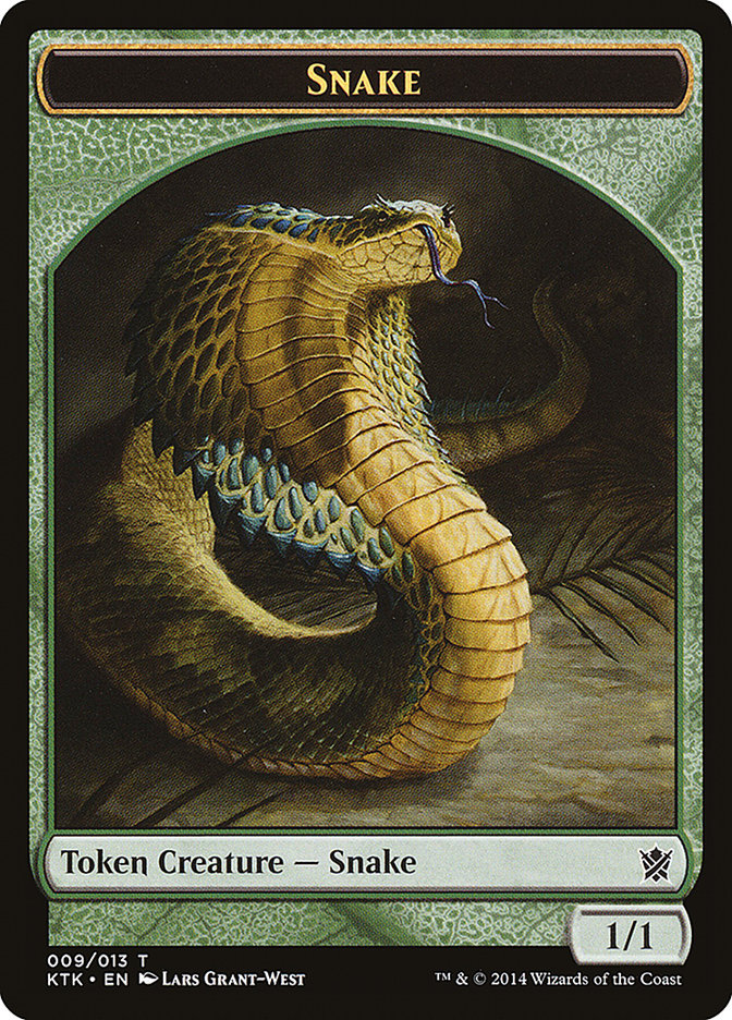 Snake Token [Khans of Tarkir Tokens] | Silver Goblin