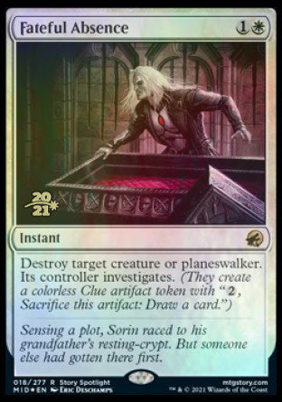 Fateful Absence [Innistrad: Midnight Hunt Prerelease Promos] | Silver Goblin