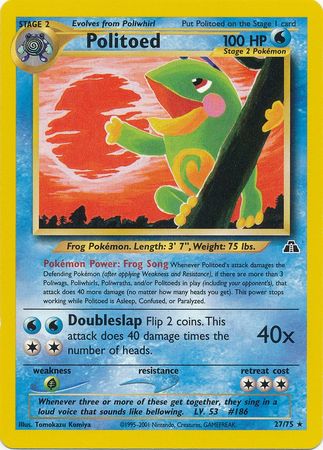 Politoed (27/75) [Neo Discovery Unlimited] | Silver Goblin