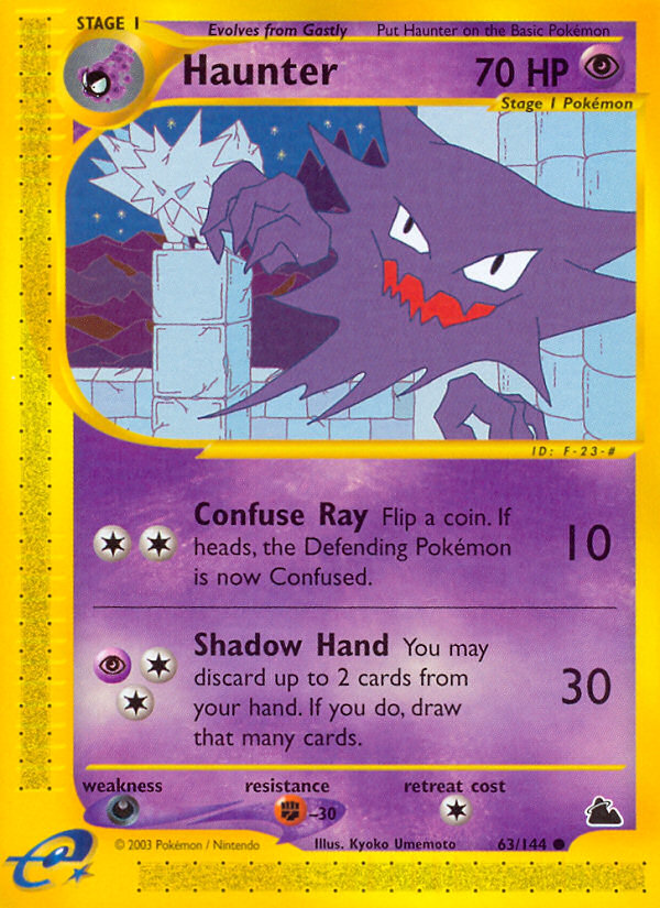 Haunter (63/144) [Skyridge] | Silver Goblin