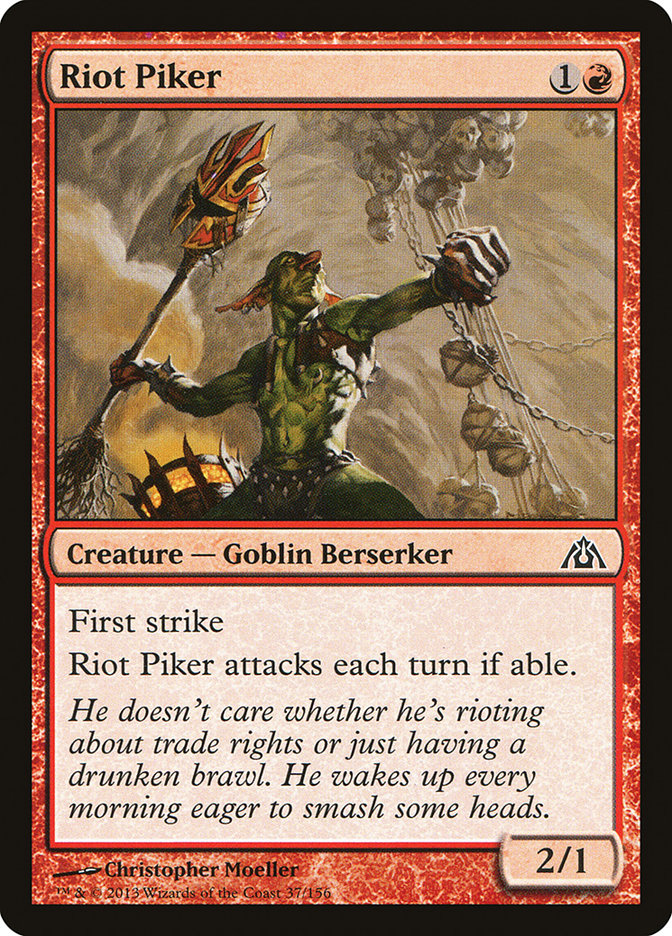Riot Piker [Dragon's Maze] | Silver Goblin