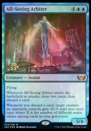 All-Seeing Arbiter [Streets of New Capenna Prerelease Promos] | Silver Goblin