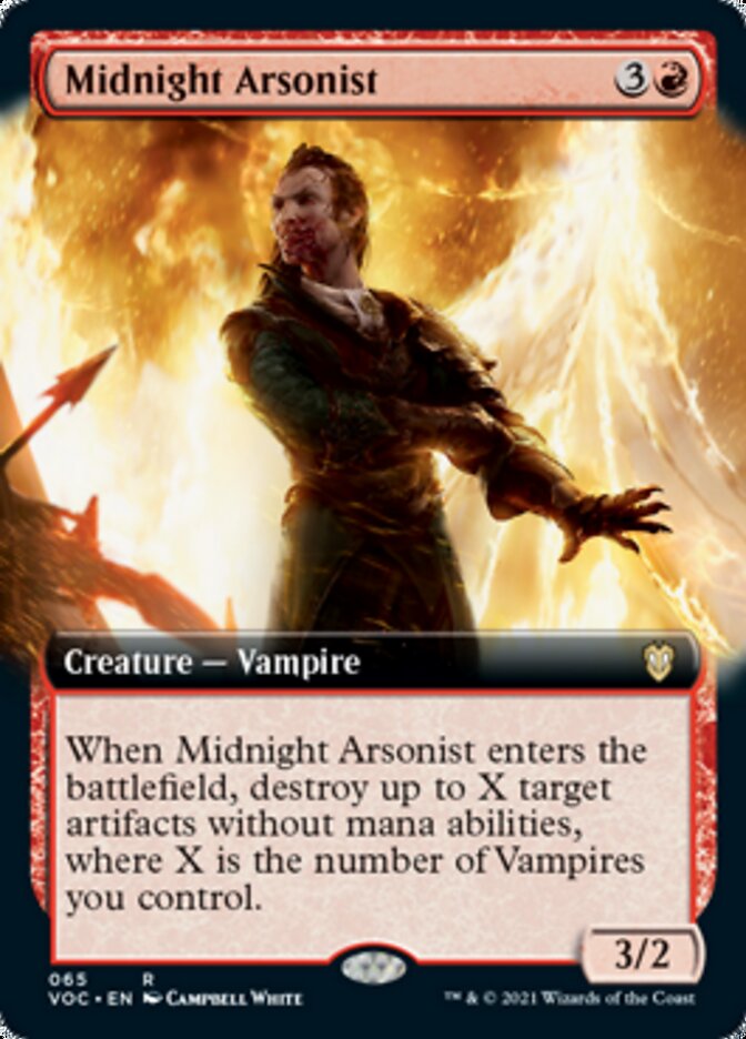 Midnight Arsonist (Extended Art) [Innistrad: Crimson Vow Commander] | Silver Goblin