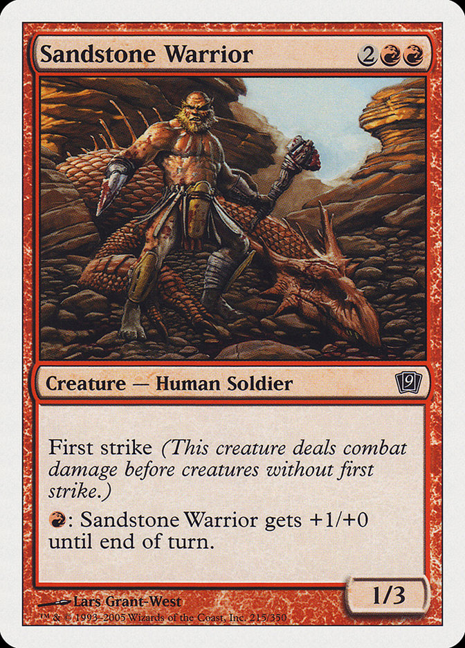 Sandstone Warrior [Ninth Edition] | Silver Goblin