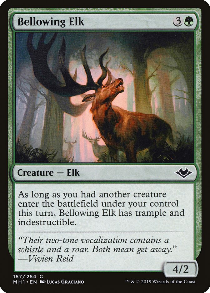 Bellowing Elk [Modern Horizons] | Silver Goblin