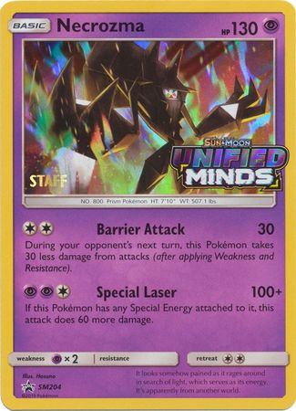 Necrozma (SM204) (Staff Prerelease Promo) [Sun & Moon: Black Star Promos] | Silver Goblin