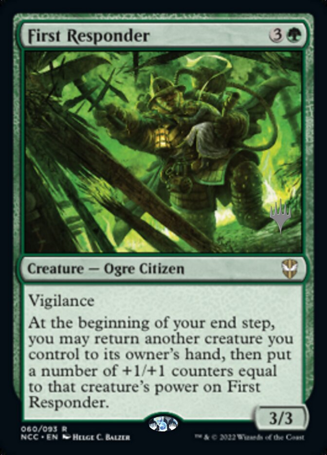 First Responder (Promo Pack) [Streets of New Capenna Commander Promos] | Silver Goblin