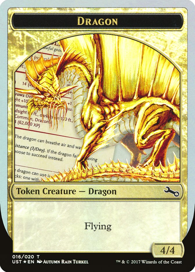 Dragon Token [Unstable Tokens] | Silver Goblin