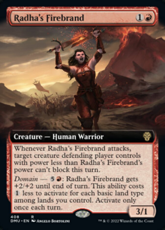 Radha's Firebrand (Extended Art) [Dominaria United] | Silver Goblin