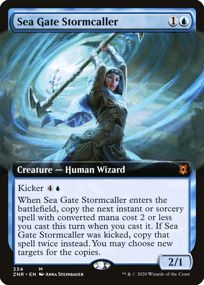 Sea Gate Stormcaller (Extended Art) [Zendikar Rising] | Silver Goblin