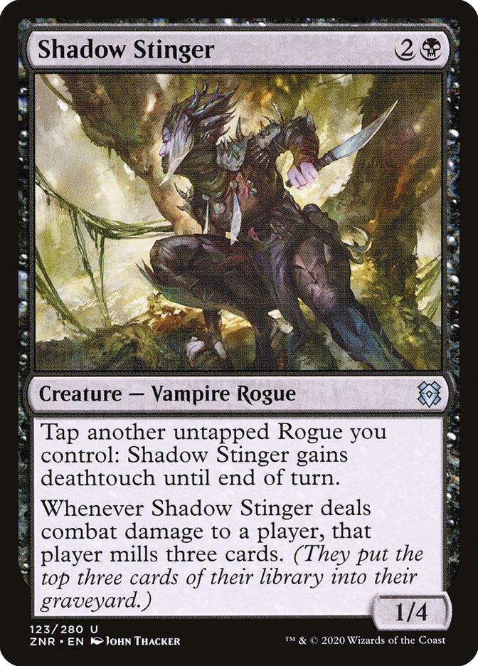 Shadow Stinger [Zendikar Rising] | Silver Goblin