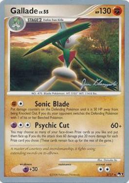 Gallade LV.55 (2/17) (Psychic Lock - Jason Klaczynski) [World Championships 2008] | Silver Goblin