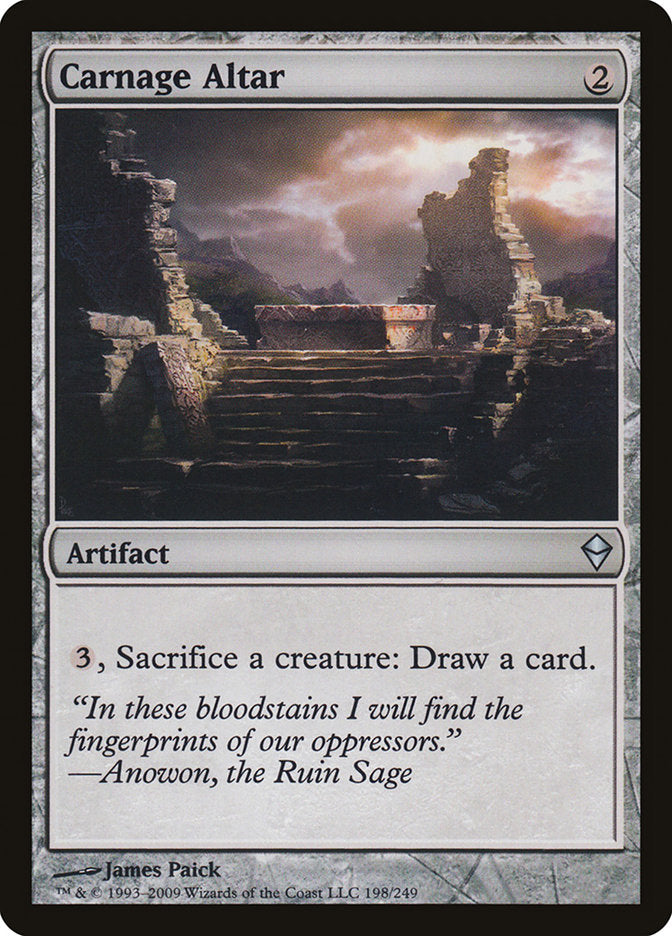 Carnage Altar [Zendikar] | Silver Goblin