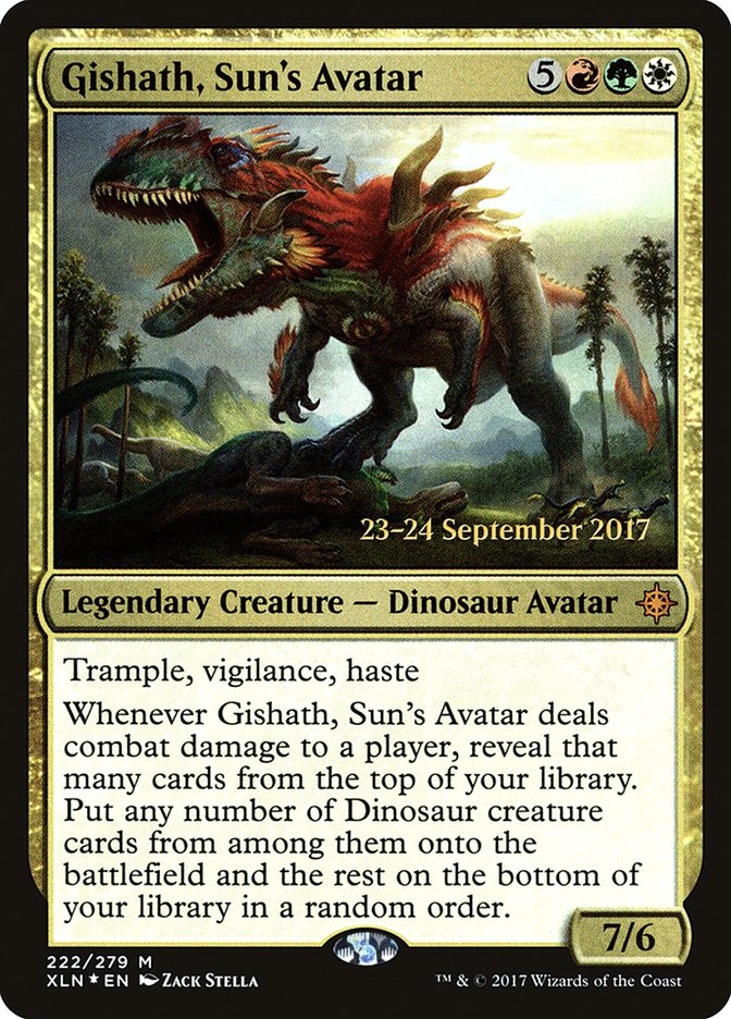 Gishath, Sun's Avatar [Ixalan Prerelease Promos] | Silver Goblin
