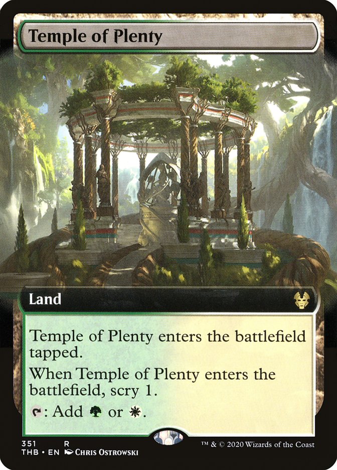Temple of Plenty (Extended Art) [Theros Beyond Death] | Silver Goblin