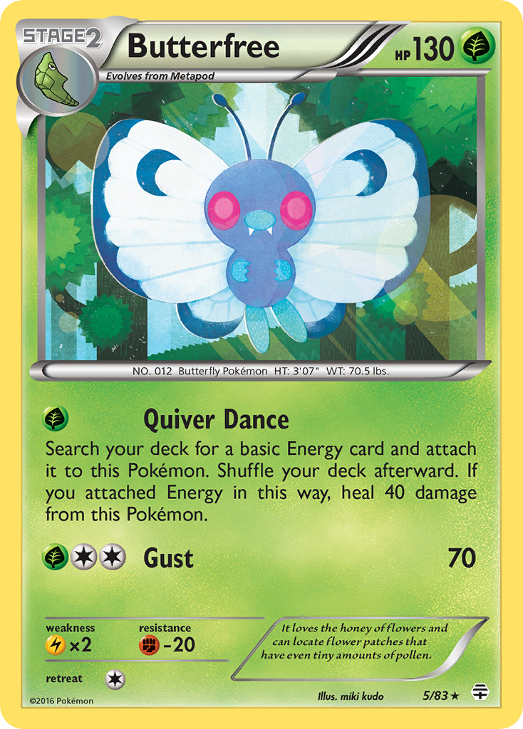 Butterfree (5/83) [XY: Generations] | Silver Goblin