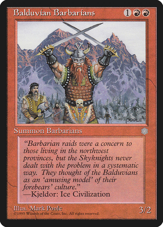 Balduvian Barbarians [Ice Age] | Silver Goblin