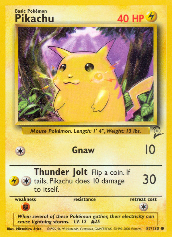 Pikachu (87/130) [Base Set 2] | Silver Goblin